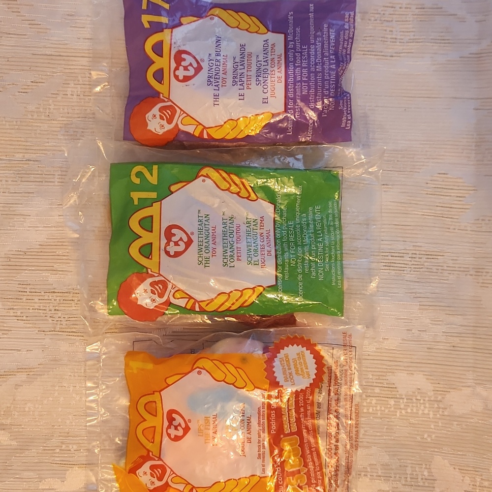 Ty Beanie Babies McDonald's Limited Editions